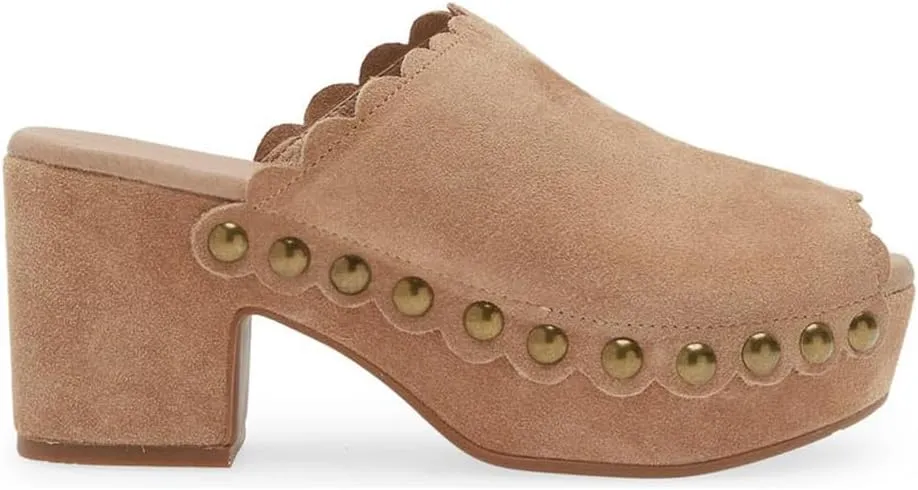 Chocolat Blu Women Shoes Genessis Scalloped Open Toe Clog