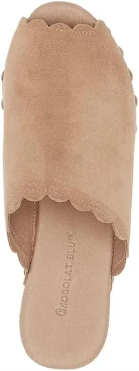 Chocolat Blu Women Shoes Genessis Scalloped Open Toe Clog