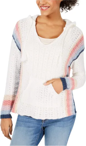 CIE | Striped Baja Hoodie Sweater | Egret | L