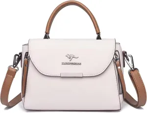 Classy Leather Top Handle Shoulder Bags For Women - Crossbody Satchel Purses
