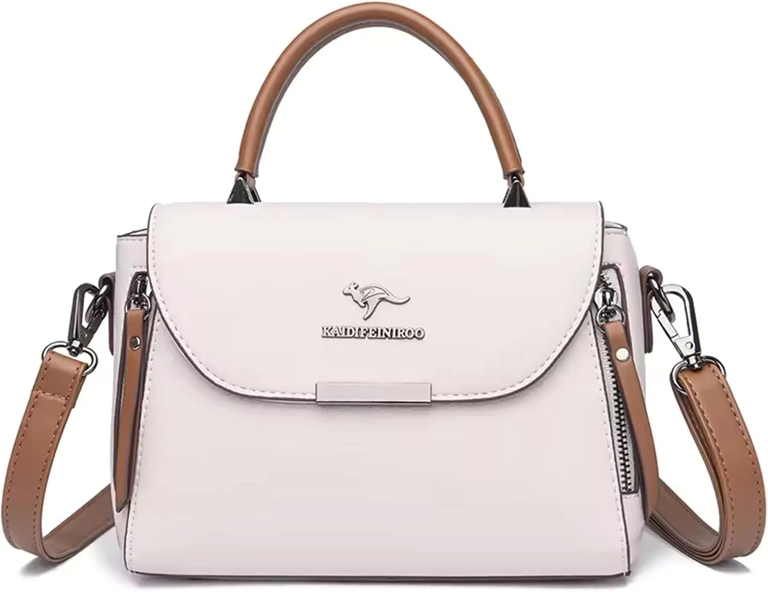 Classy Leather Top Handle Shoulder Bags For Women - Crossbody Satchel Purses