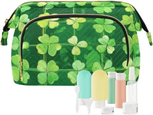 Clover Freshnesss Pattern Makeup Bags Waterproof Make Up Bags For Women Women's Coin Purse Wallet for Essentials For Women