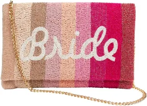 Clutch Purse for Wedding Day Beaded Clutch Purse Bachelorette Party Bridal Shower,Engagement Gifts & Bride To Be