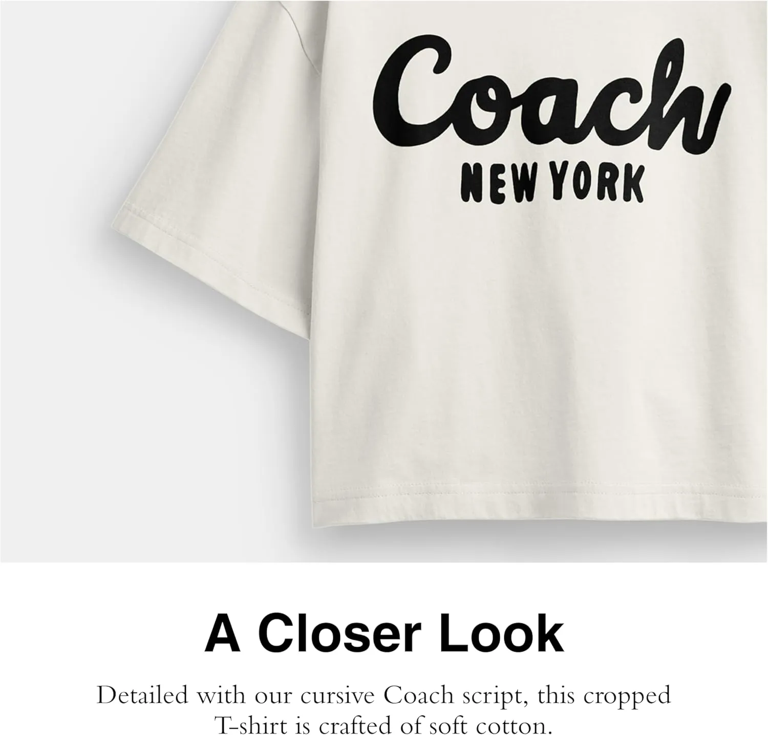 Coach Women's Cropped T-Shirt
