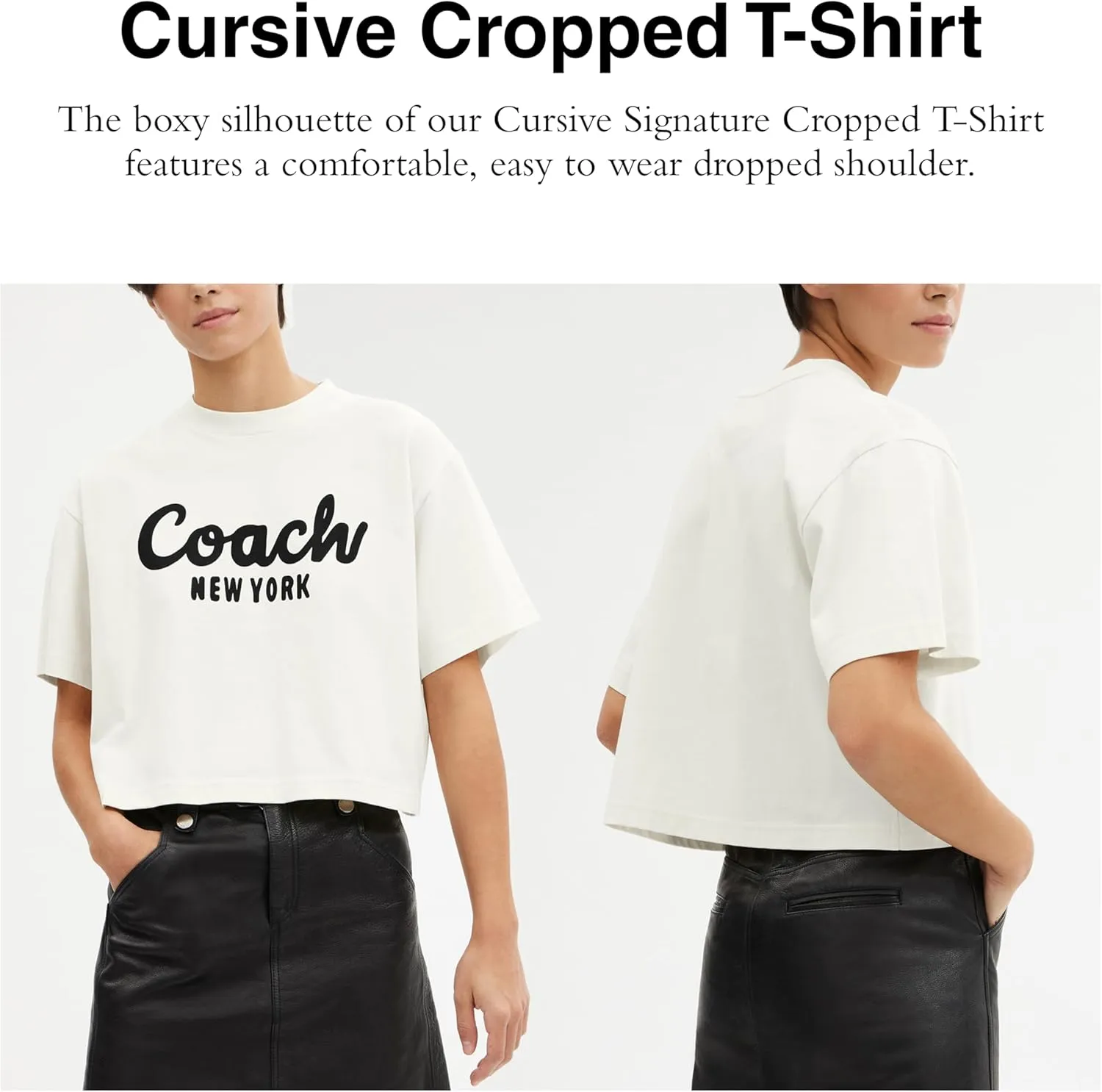Coach Women's Cropped T-Shirt