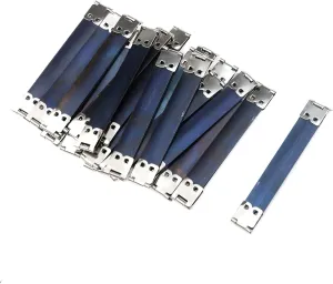 Coshar 20pcs Metal Internal Flex Frames Kiss Clasp Spring Clip Hook for Coin Bag Purse Wallet DIY Craft, 100mm Long