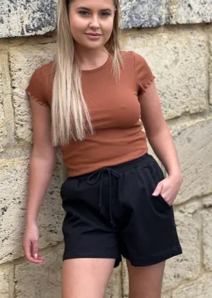 Country Denim Beach Babe Short Black