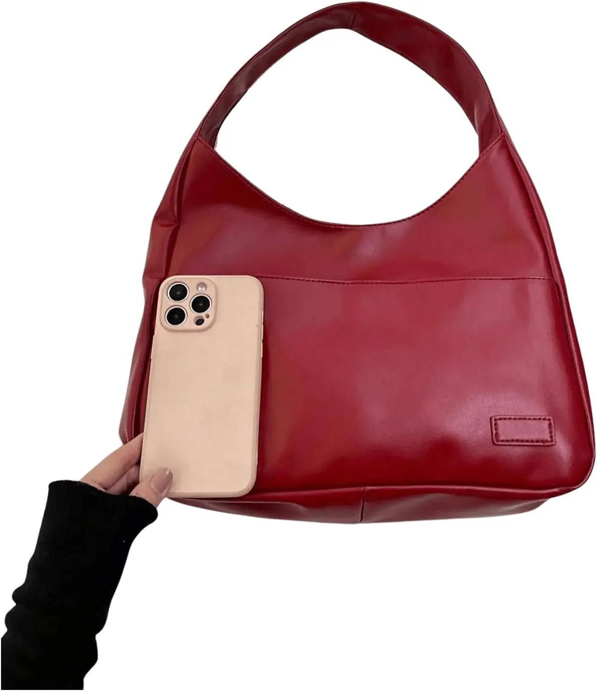 COZYEASE Women's Hobo Buckle Bag Casual Soft Leather Shoulder Bag Business Crossbody Top Handle Tote Bags