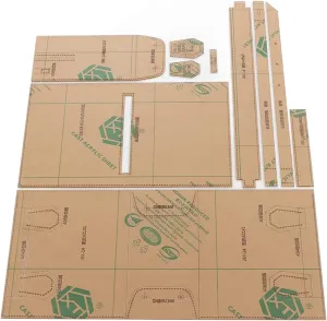 Craft Acrylic Leather Templates, Transparent Cutting Leather Acrylic Shoulder Bag Pattern Template for Making Handmade Leather Bags