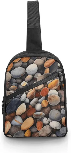 Crossbody Bag for Women Men Chest Bag Yellow Pattern Sling Bag Crossbody Shoulder Bag Sling Backpack