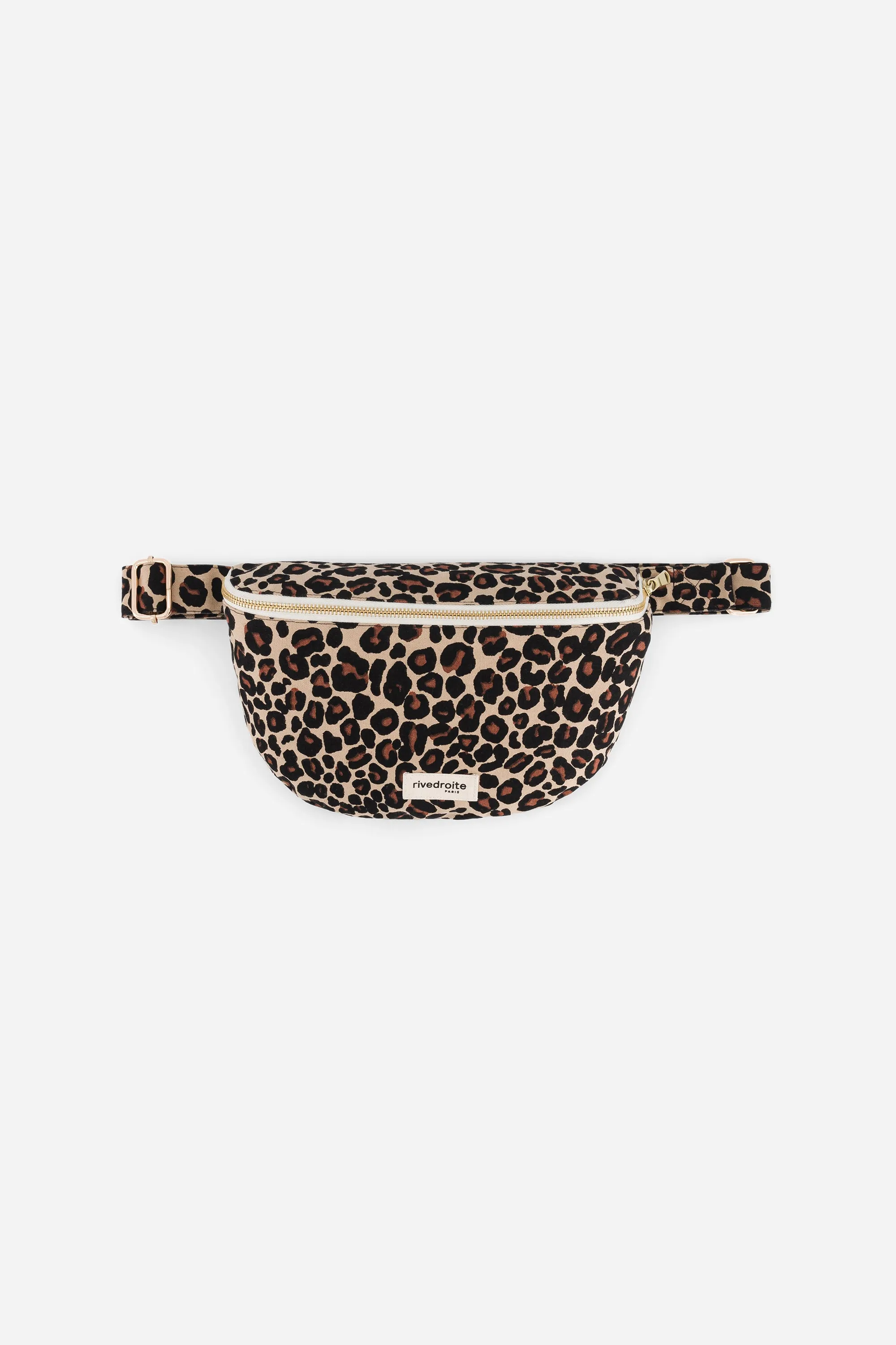 Custine the waist bag - Recycled cotton Leopard Beige sand