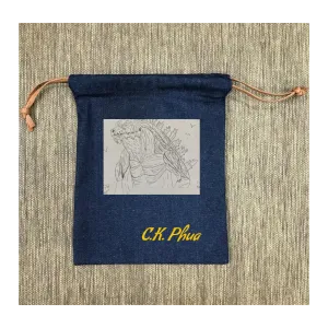 Custom Denim Drawstring Bag 103