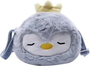 Cute Cartoon Crossbody Purse Plush Animal Shoulder Bag Messenger Bag Fluffy Satchel Handbag Purse for Girls Women