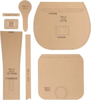 Cyrank Shoulder Bag, Acrylic Template Leather Pattern DIY Shoulder Bag Acrylic Leather Stencils Acrylic Leather Pattern Leather Templates for Bags