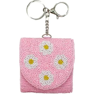 Daisy Beaded AirPod Holder/Keychain