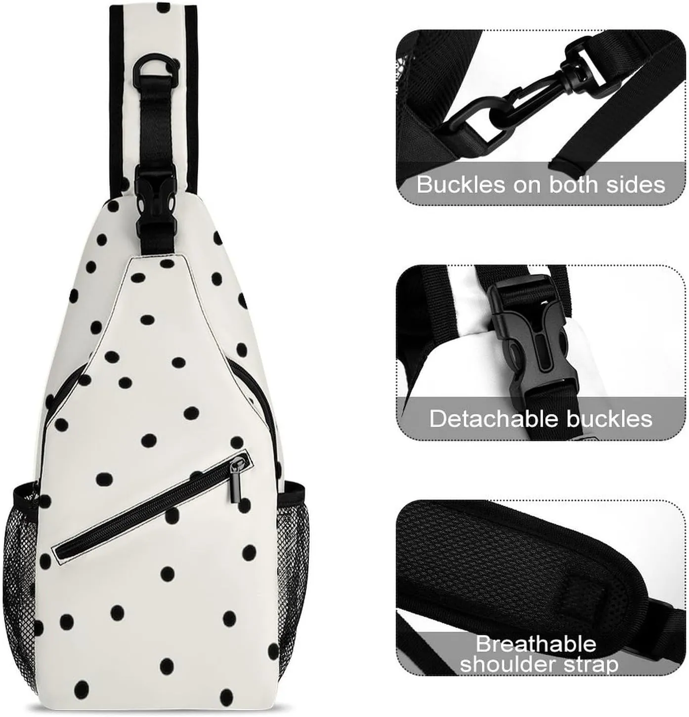 Dalmatians Pattern Versatile And Convenient Multipurpose Crossbody Bag - Perfect for Travel And Hiking
