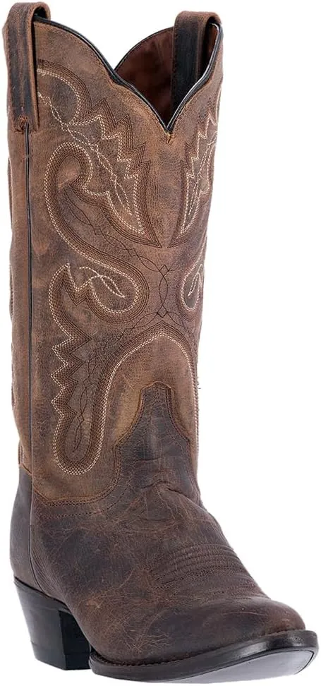 Dan Post Womens Marla Round Toe Pull On Casual Boots Mid Calf Low Heel 1-2" - Brown