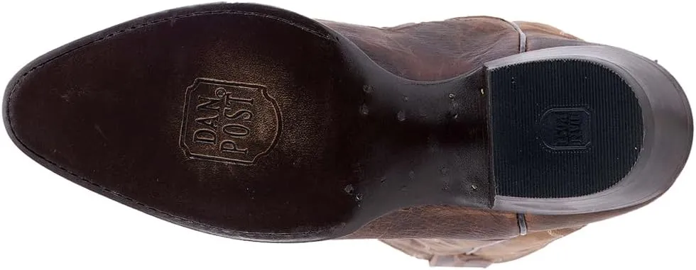 Dan Post Womens Marla Round Toe Pull On Casual Boots Mid Calf Low Heel 1-2" - Brown