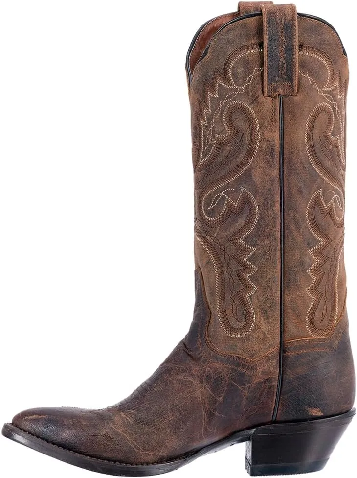 Dan Post Womens Marla Round Toe Pull On Casual Boots Mid Calf Low Heel 1-2" - Brown