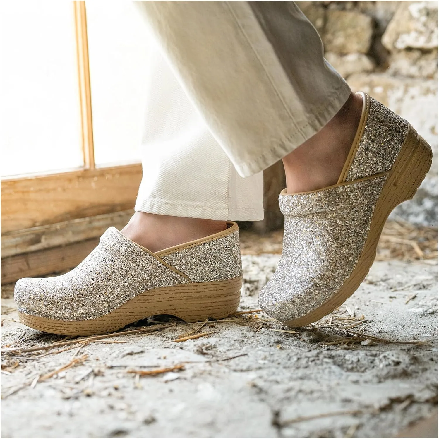 Dansko Women's Professionalglitter Clog