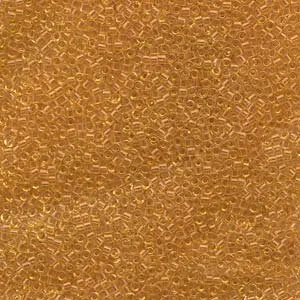 DB 702, Transparent Light Topaz - Miyuki Delica Beads - Size 11 - 5 grams - Japanese Cylinder Seed Beads - Retail & Wholesale