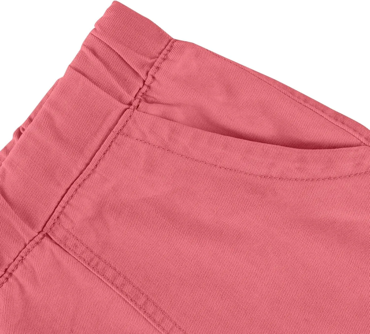 Denim Shorts for Women Casual Drawstring Elastic Waist Shorts Baggy Frayed Raw Hem Summer Comfy Jeans Short with Pockets
