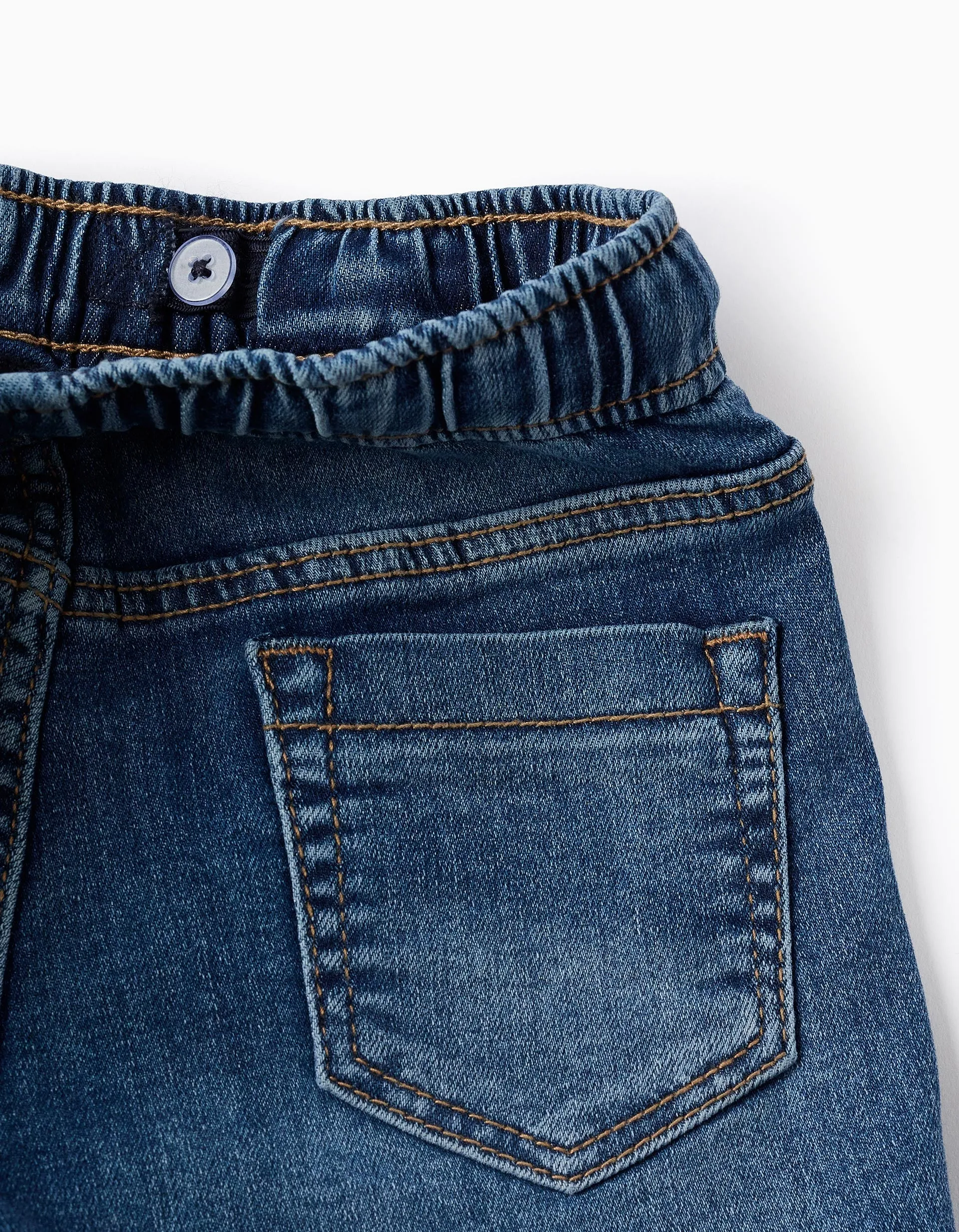 Denim Shorts with Drawstring 'Comfort Denim' for Baby Boys, Blue