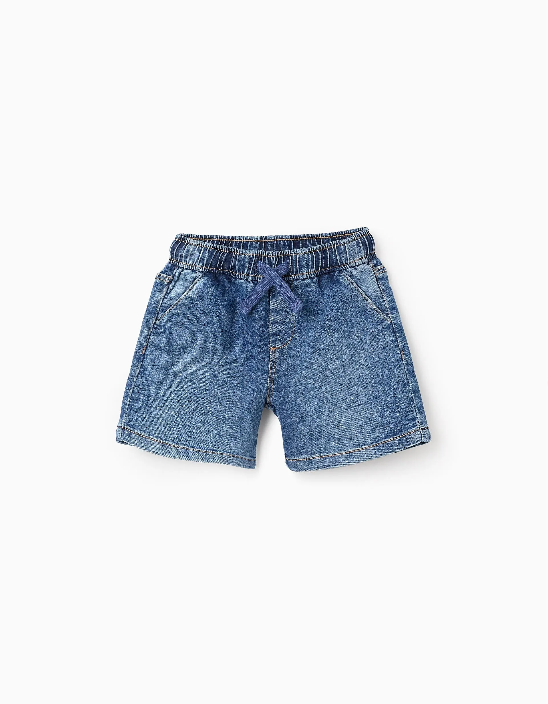 Denim Shorts with Drawstring 'Comfort Denim' for Baby Boys, Blue