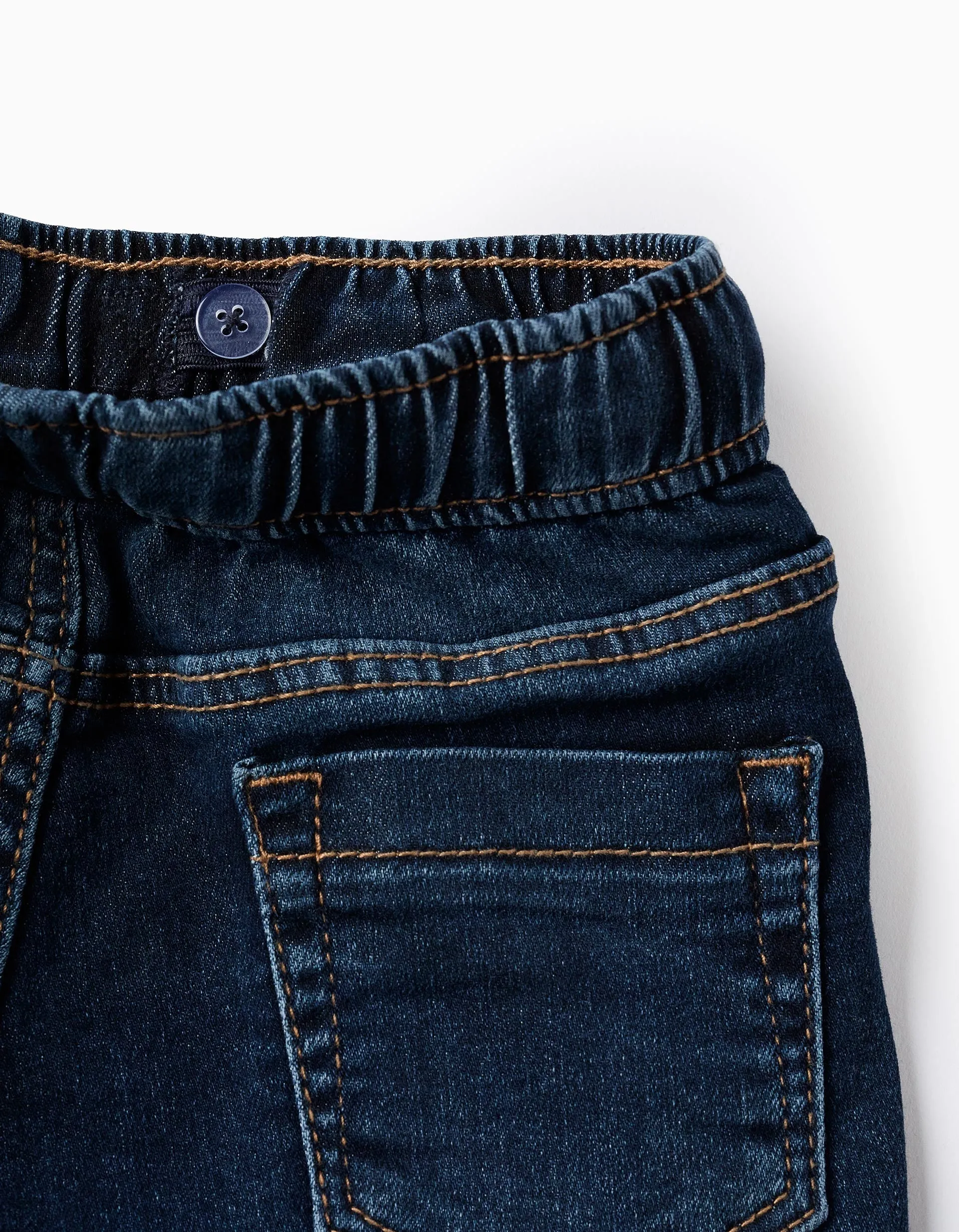 Denim Shorts with Drawstring 'Comfort Denim' for Baby Boys, Dark Blue