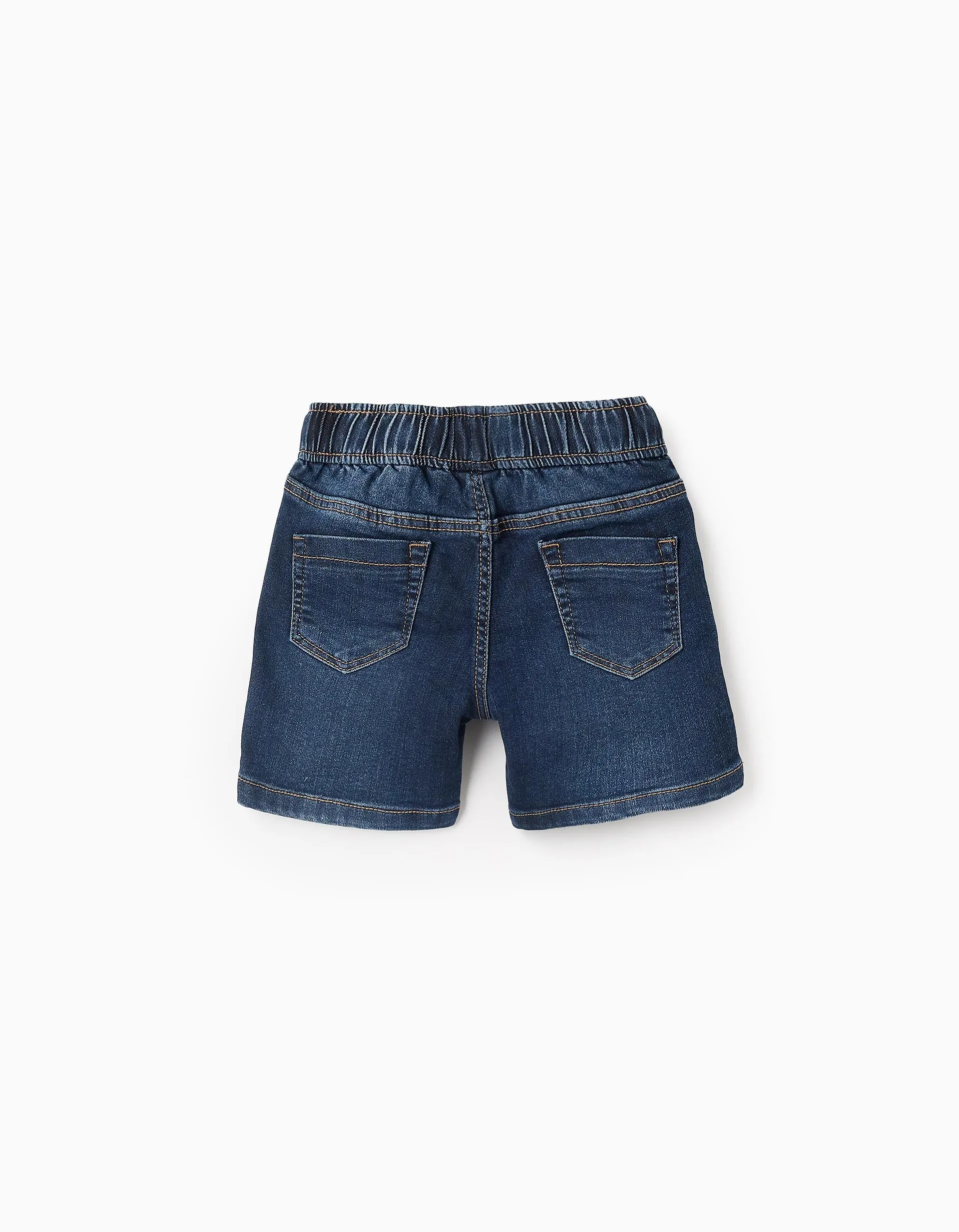 Denim Shorts with Drawstring 'Comfort Denim' for Baby Boys, Dark Blue