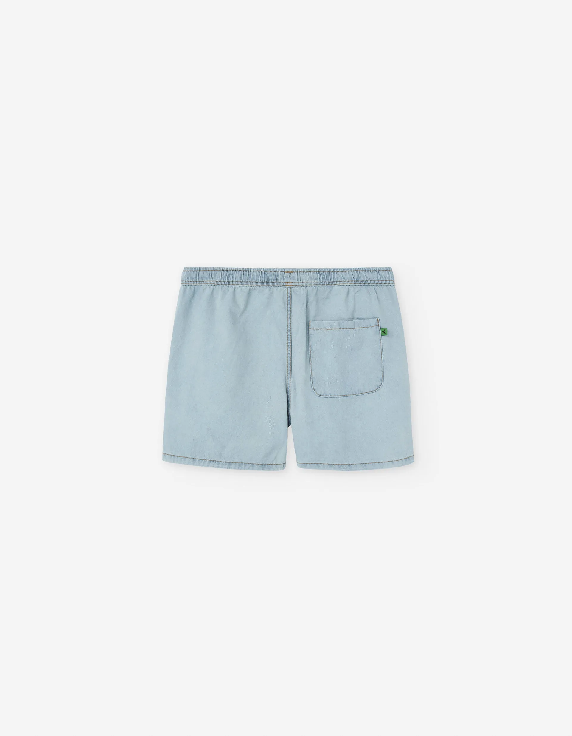 Denim Shorts with Drawstring