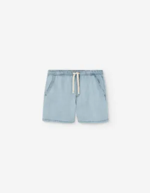 Denim Shorts with Drawstring