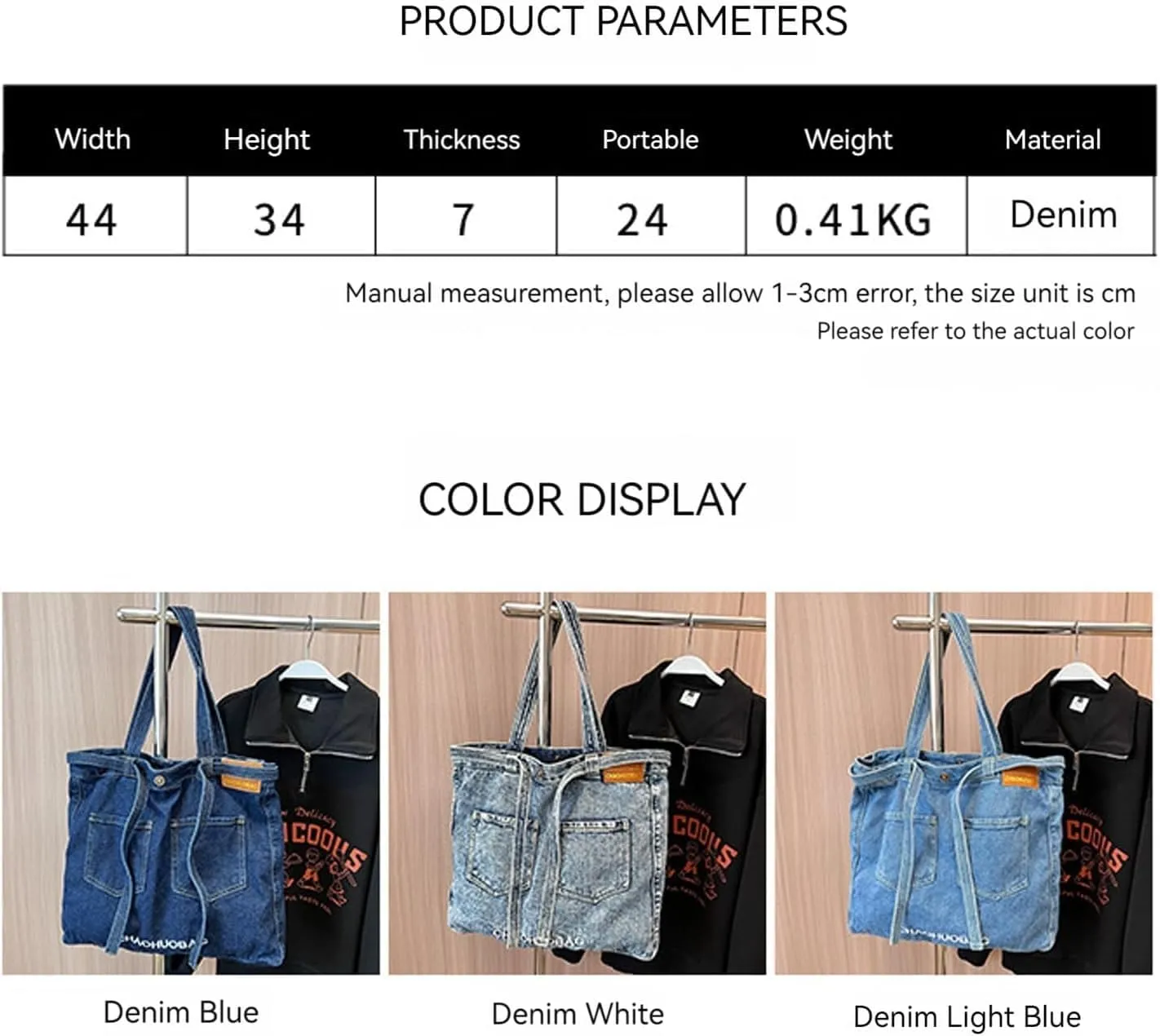 Denim Shoulder Bag Canvas Messenger for Women trendy cute tote hobo crossbady bag Casual jean purse Large Capacity