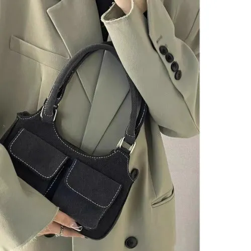 Denim Shoulder Bags Totes Satchel Handbags Purse