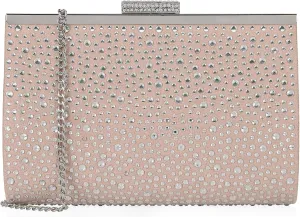 DEXMAY Crystal Clutch Purse for Women Rhinestone Frame Clutch Handbag for Party