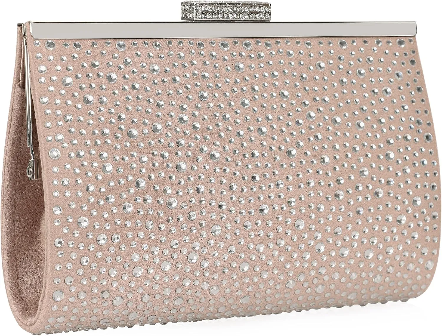 DEXMAY Crystal Clutch Purse for Women Rhinestone Frame Clutch Handbag for Party