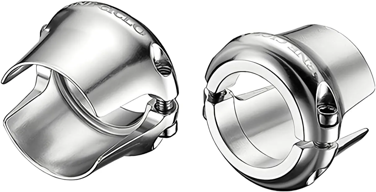 Dia-COMPE ENE CICLO Bar Tape Clamp, Silver, Pair