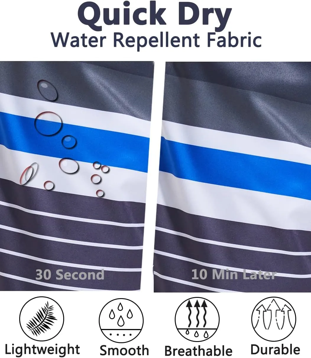 difficort Mens Swim Trunks with Compression Liner Quick Dry Bathing Suits Shorts with Zipper Pockets