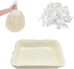 Disposable Small Animal Cage Liners, Rabbit Tray Film Liner Bunny Litter Pan Bags Guinea Pig Cage Toilet Plastic Film for Bird Hamster Chinchilla Hedgehog (100 PCS, 23'')