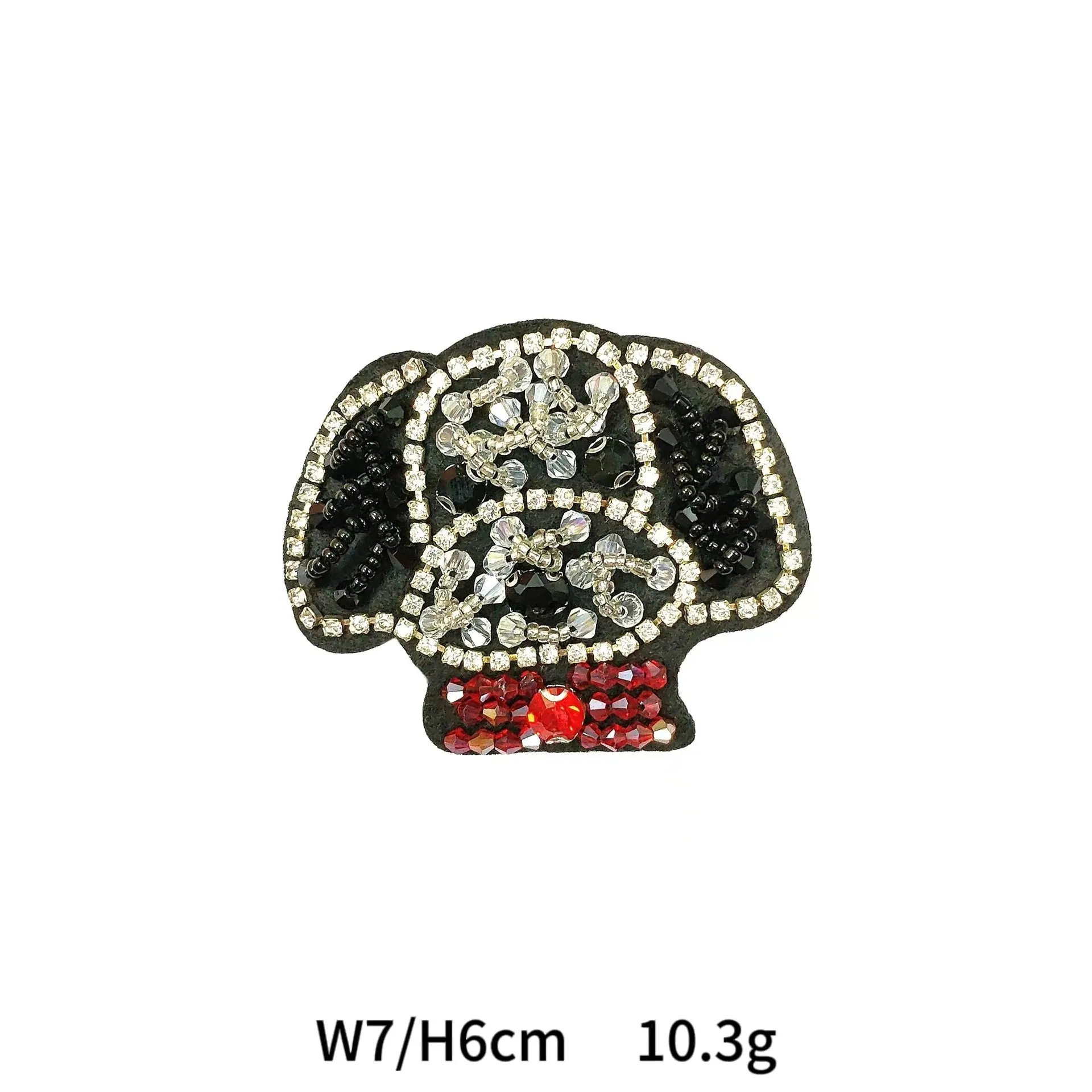 DIY Hand-Rhinestone Beaded Dog and Animal Pattern Applique 6 Pack
