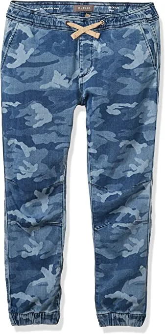 DL1961 Boys' Little Kid Toddler Jackson Stretch Jogger, Cryptic Blue, 4