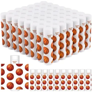 DMSKY 60 Pcs Lip Balm Bulk, Basketball Party Favors for Team Gifts for Players Teen Girls Boys Sports Party Supplies