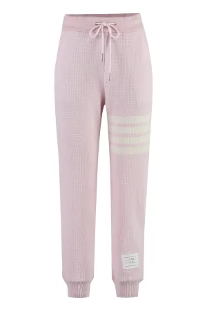 Drawstring waist track pants