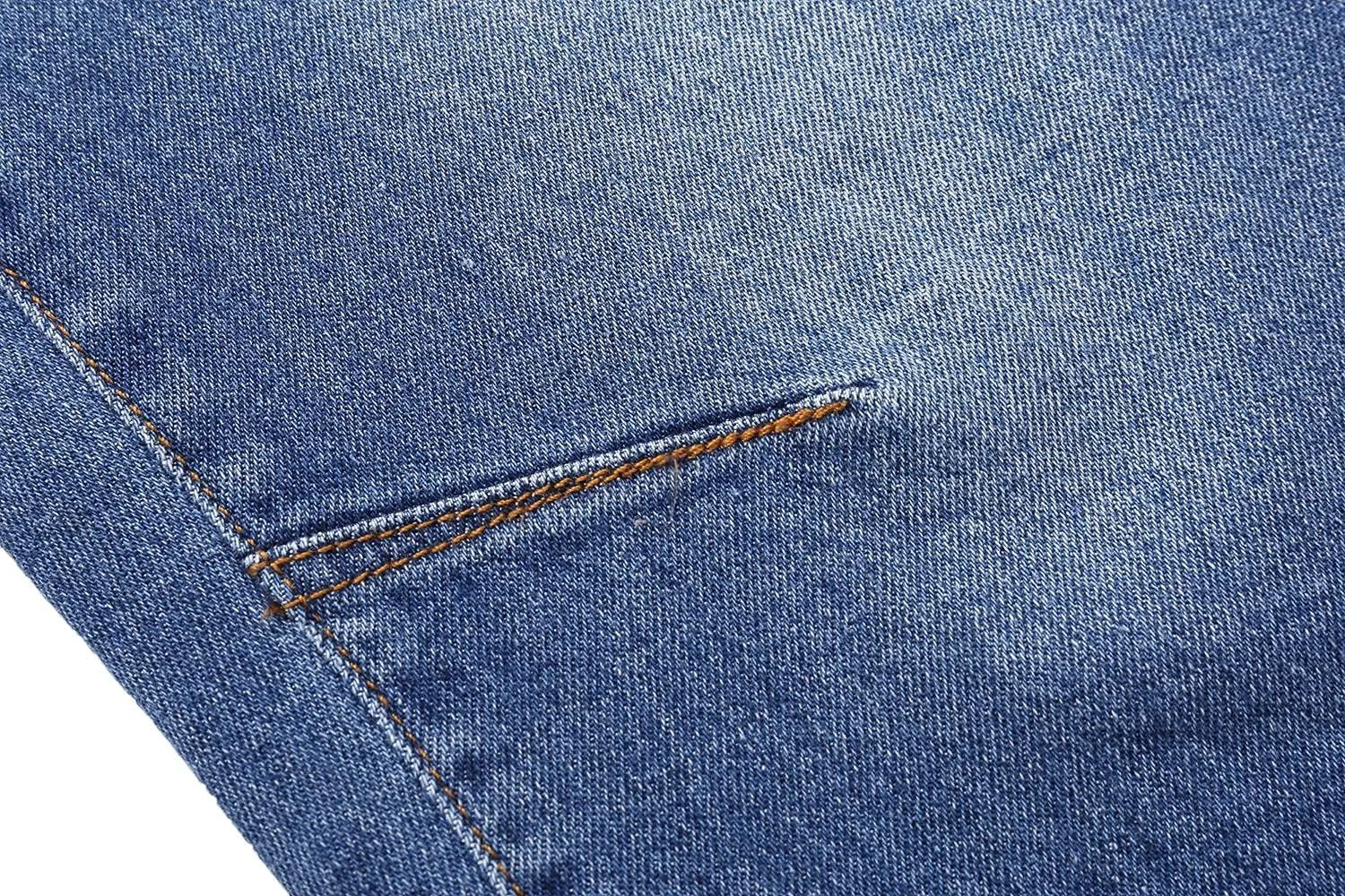 Echiondon Boy Jean Shorts Stretch Denim Shorts Pull on Elastic Shorts