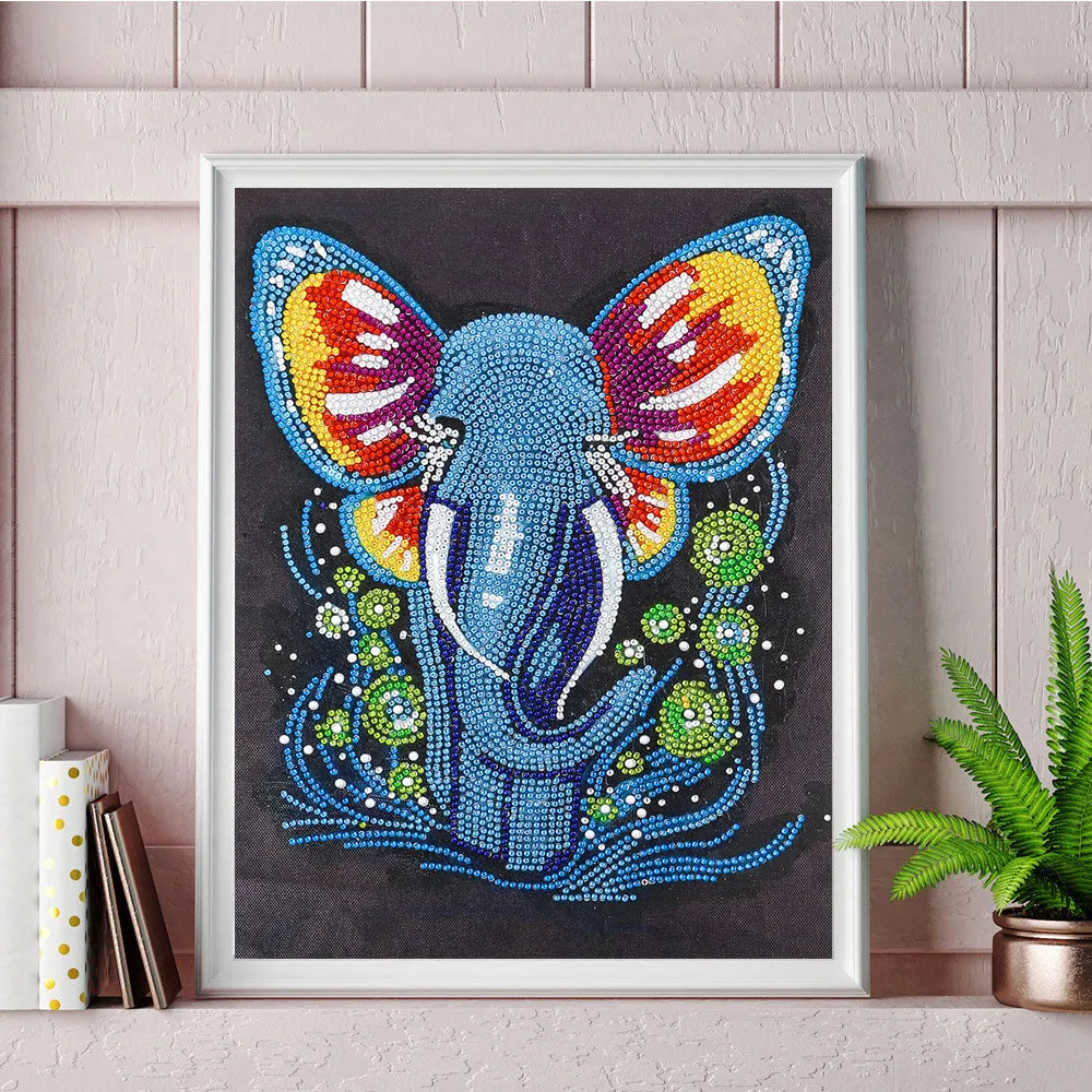 Elephant-Special Shaped Crystal Diamond Painting-30*40cm