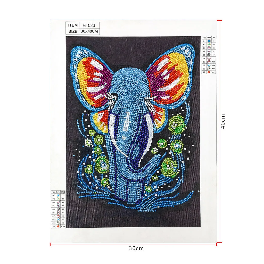 Elephant-Special Shaped Crystal Diamond Painting-30*40cm