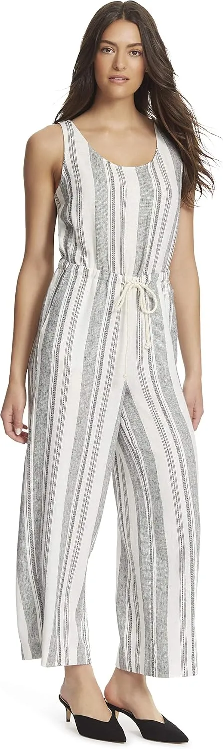 Ella Moss womens Surplice Crossback Wide Leg Jumpsuit