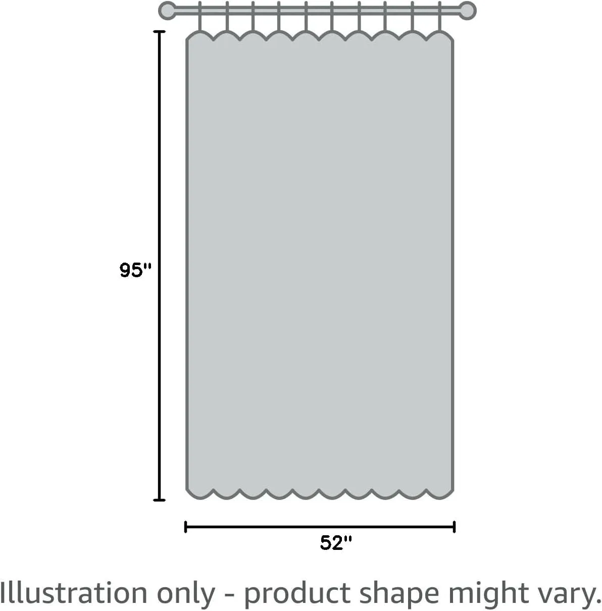 Elrene Home Fashions Mia Jacquard Scroll Blackout Window Curtain, 52" x 95" (1 Panel), Natural
