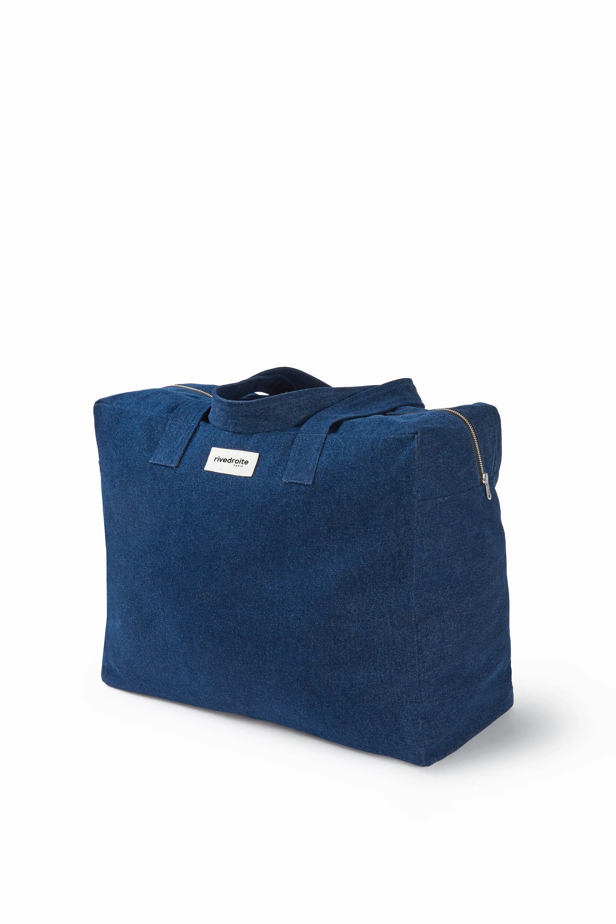 Elzevir the big weekend bag - Upcycled raw denim