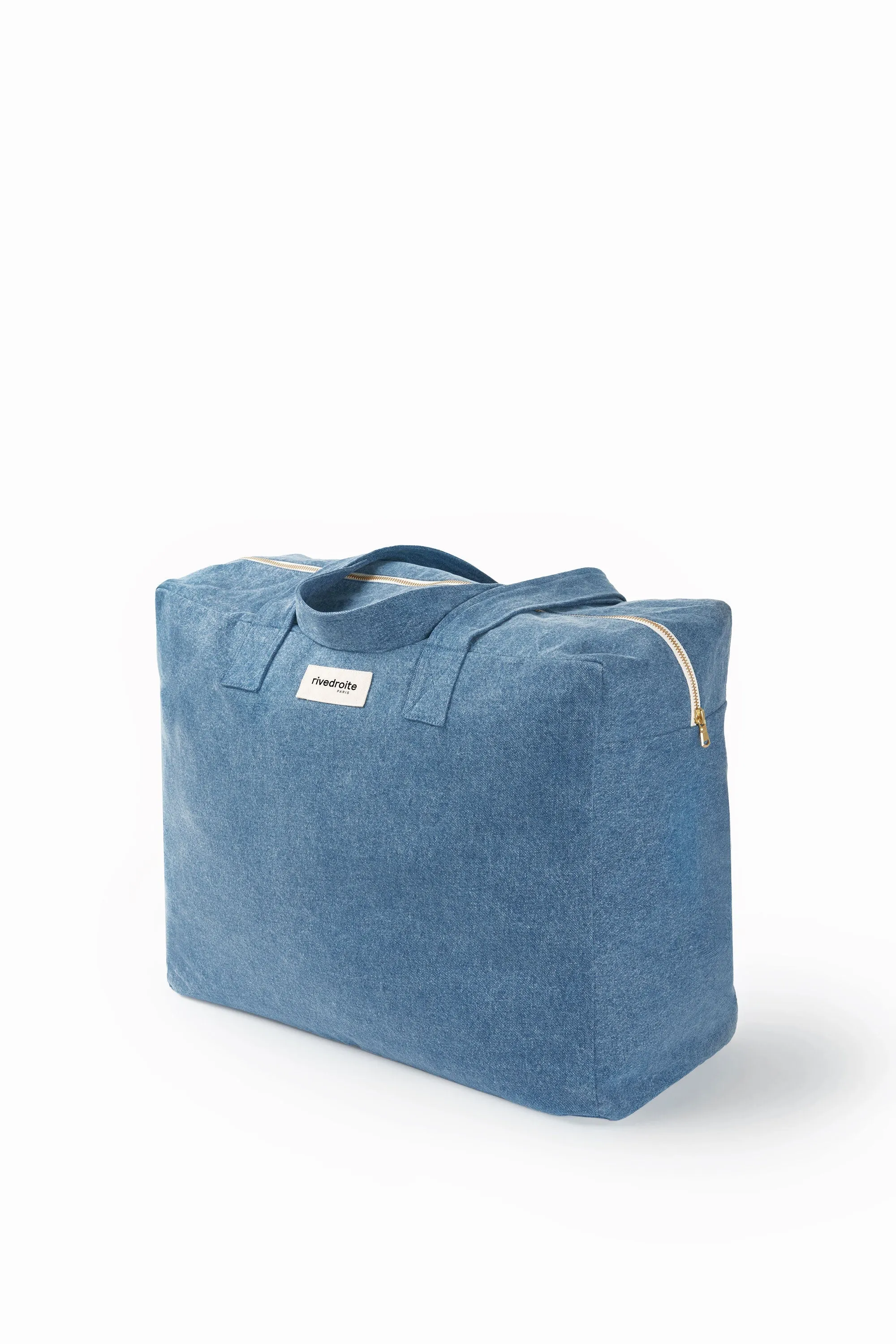 Elzevir the big weekend bag - Upcycled Stonewashed denim